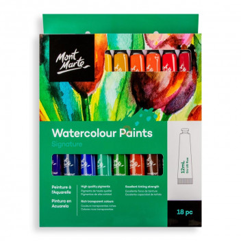 WATERCOLOUR CRAFT PAINT 18X12ML SET