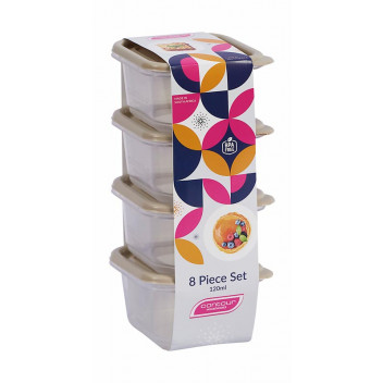 CONTOUR KALAHARI PLASTIC CONTAINER SET 4X120ML