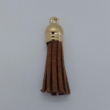 CRAFT CHOC BROWN TASSEL WITH GOLD CAP