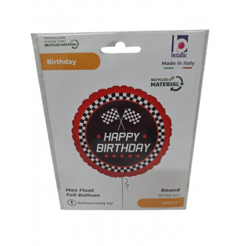 BALLOON PARTY  26121PP   CHECKERED FLAG 46CM