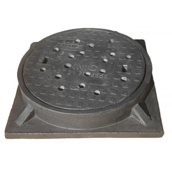 MANHOLE COVER AND FRAME 2B HD POLYMER HEAVEY DUTY 605MM 67KG