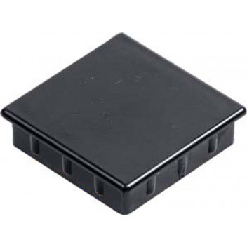 BLACK PLASTIC POLE CAP 80X60MM
