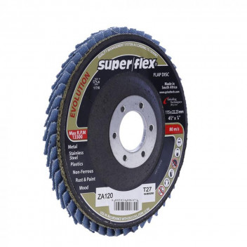 SUPERFLEX DIY FLAP DISC 115X22.23 120GRIT