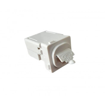 WHITE SINGLE TELEPHONE SOCKET