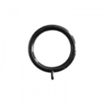 BLACK GYPSY PLASTIC CURTAIN RINGS   28MM  10PER PACK