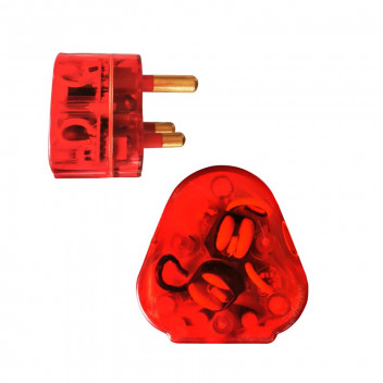 ELECTRICMATE RED HIGH SURGE PROTECT PLUG TOP  16AMP