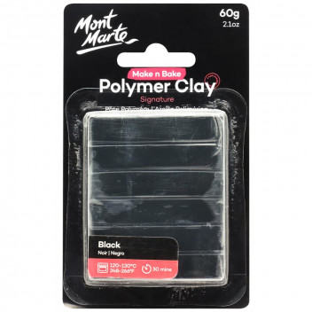 MAKE N BAKE BLACK POLYMER CRAFT CLAY