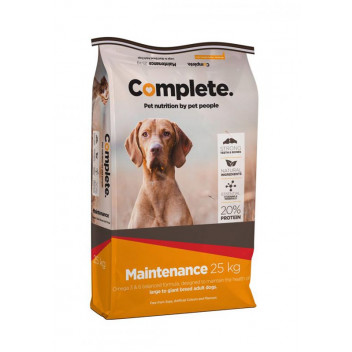 COMPLETE MAINTENANCE LARGE GIANT BREED 20PERCENT PROTEIN DOG FOOD 25KG