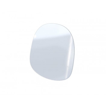 ORO WHITE RIGHT ART FRAMED MIRROR