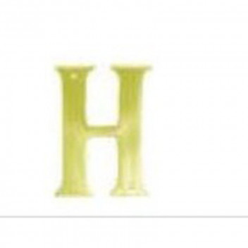 EUROBRASS BRASS H LETTER 75MM