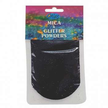 ATLAS RESIN MICA AND GLITTER CARBON BLACK POWDERS 40G