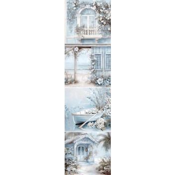 DECOUPAGE OCEAN BREEZE GARDEN 4PP 4XBLOCKS