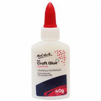 GLUE PVA CRAFT MACR0034 DRIES CLEAR USE ON PAPER WOOD FABRIC  40GR