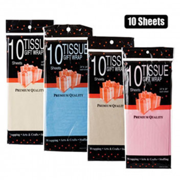 NATURAL TISSUE PAPER 10X SHEETS 50X66CM