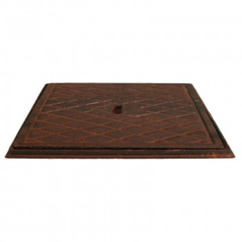 MANHOLE GREY IRON COVER AND FRAME LIGHT DUTY 450X600MM 25KG
