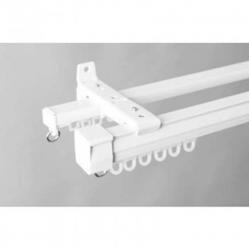 CURTAIN TRACK FAMILY WHITE ENDCAP  2 PER PACK