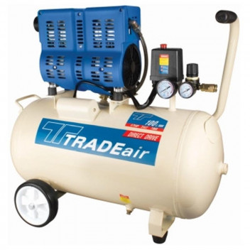 TRADEAIR SILENT OIL FREE COMPRESSOR 550W 24L
