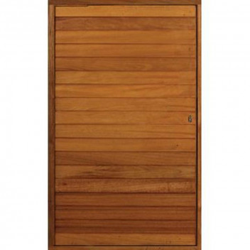 PIVOT DOOR IN FRAME -HORIZONTAL SLATTED