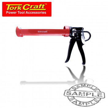 TORK CRAFT SILICONE CAULKING GUN 4500N METAL SINGLE CART 310ML