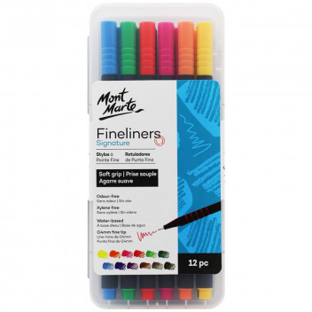 FINELINER SOFT GRIP CRAFT PEN 12 PIECE