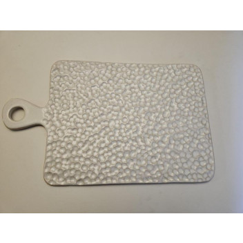 GINGHAM CERAMIC BOARD PADDLE RECTANGULAR LARGE ASSORTED 40.5X24.5CM