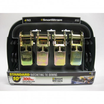 SMART STRAP STANDARD RATCHET GREEN 4PACK 3M 200KG