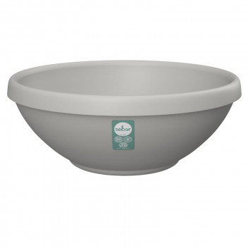 SEBOR LIGHT GREY SOLAR DISH PLASTIC POT 45CM