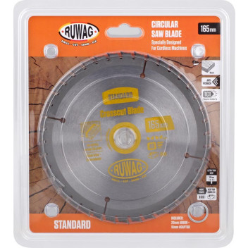 RUWAG CORDLESS Z40 WOOD CIRCULAR SAW BLADE 165MM