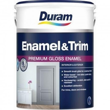 PAINT ENAMEL GLOSS BATTLESHIP GREY ENAMEL & TRIM 1L DURAM