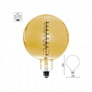 OLITE GOLD DIMMABLE E27 LED FILAMENT BULB G200 4W