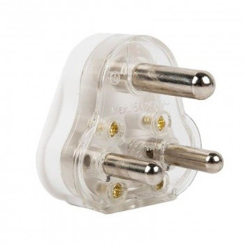 ELECTRICMATE 16 AMP HOLLOW PIN PLUG TOP WHITE