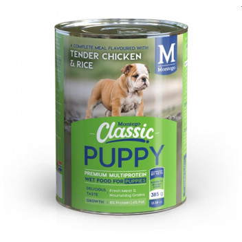 CLASSIC CHICKEN PUPPY CANNED DOG FOOD 385G