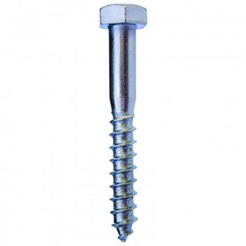 SAFETOP ZINC HEXAGON COACH SCREW 6X40MM 25PER PACK
