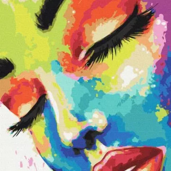 PAINT BY NUMBERS  BV28895  COLOURED BULLDOG