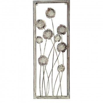FLOWERS DECOR WALL 21X3X61CM