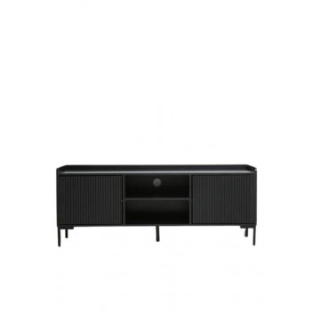 MELAMINE BLACK OPTIMA TV STAND 560X1500X400MM