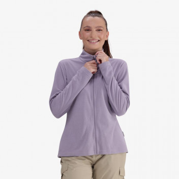 TECH FULL ZIP LAVENDER GREY LADIES FLEECE XLARGE