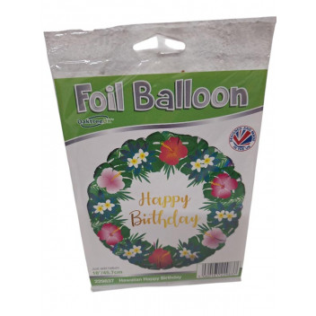 BALLOON PARTY  229837   HAWAIIN  FOIL 45.7CM