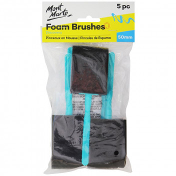 FOAM CRAFT BRUSH APPLICATOR 5 PIECE 50MM