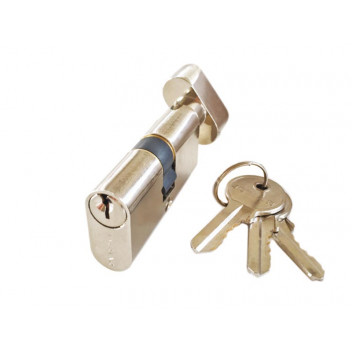 CYLINDER OVAL TURN KNOB  J301NPCLAM NICKEL PLATED SMALL   JAGUAR