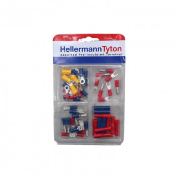 HELLERMANN 2S4A ASSORTED PACK CABLE LUG 12PIECE
