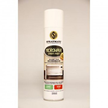 SPRAYMATE WHITE INTERIOR MICROWAVE SPRAY PAINT 250ML