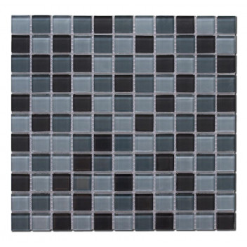 GLOBAL STONE MOSAIC GLASS ASH BLEND 300X300MM