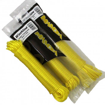 MAMBA WASHLINE PVC COATED ROPE YELLOW 3MMX30M