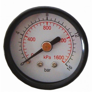 AIRCRAF REAR FIT AIR PRESSURE GAUGE 50MM 1/8 INCH 16/BAR/1600KPA
