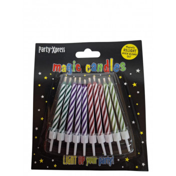CANDLE MAGIC  CANDMAG MIX COLOURS  7CM 10PP