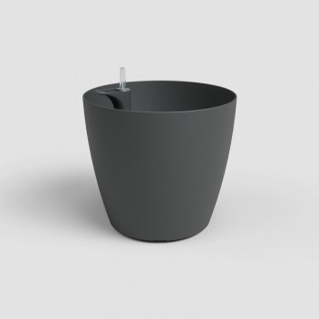 ARTEVASI SAN REMO MATTE ANTHRACITE PLASTIC POT 42CM