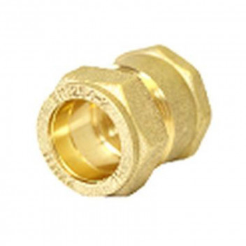 COUPLER STRAIGHT FEMALE  BRASS COMPRESSION  22MMX3/4\'\'