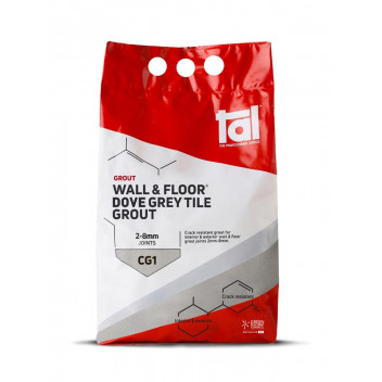 GROUT TILE D/GREY W&FLOOR 5KG TAL