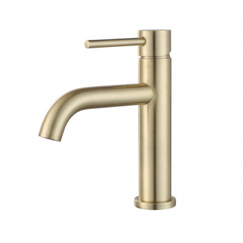 BIJIOU GOLD STYLET SHORT BASIN MIXER